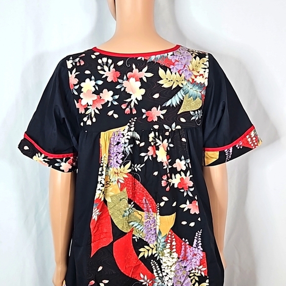 Rim Black Hawaiian Dress Size Small - Picture 7 of 8